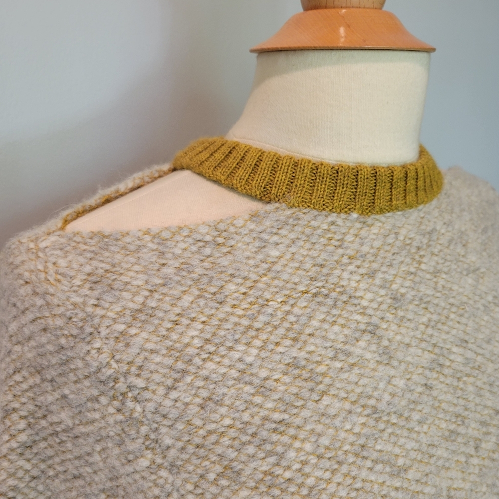 Eckhaus Latta Baby Alpaca Hand Knit Cutout Clavicle Sweater SZ S - Picture 8 of 10